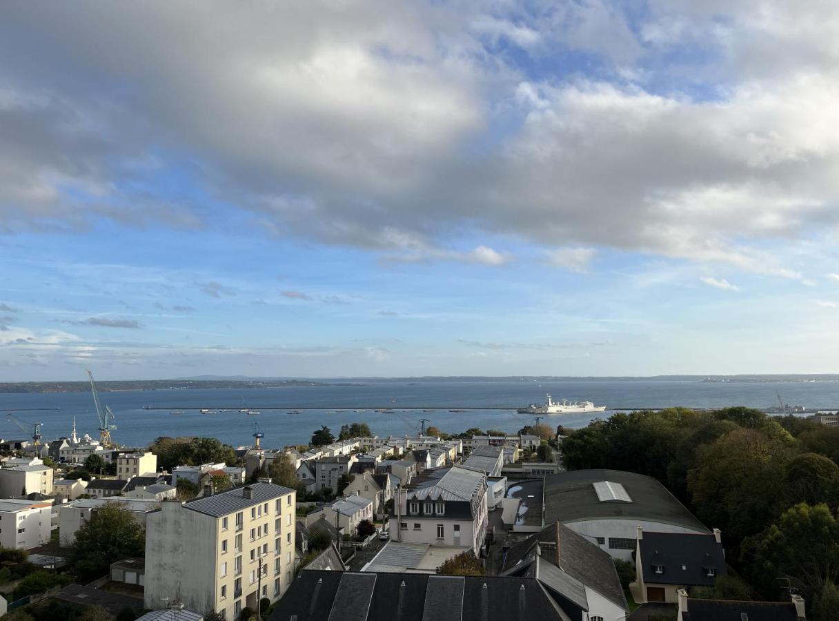 Nouveau! Appartement Vue Mer 180° Et Place Parking Брест Экстерьер фото